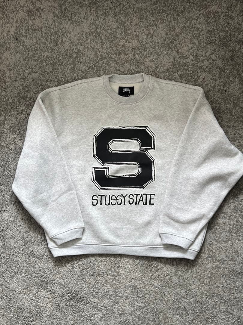 Stussy state crew グレー M
