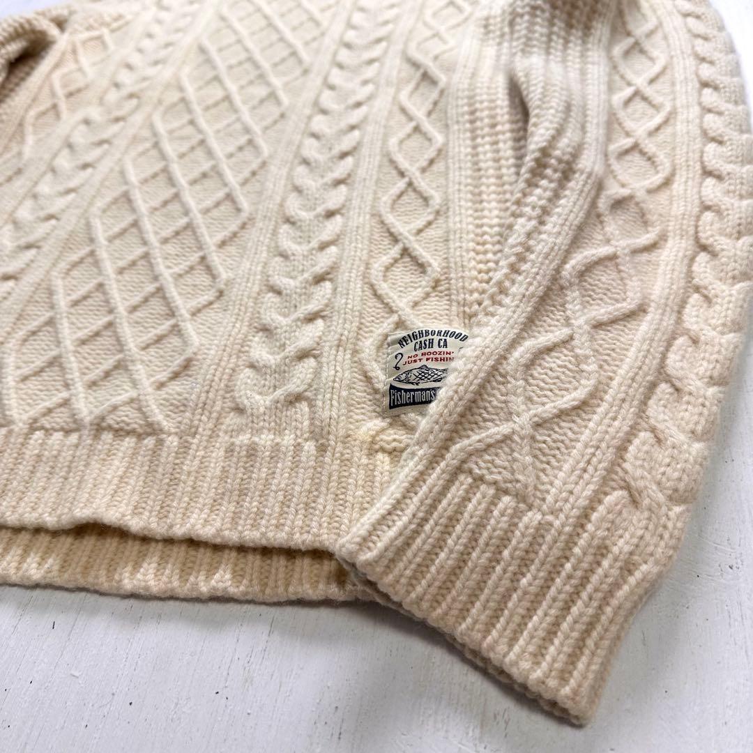 NEIGHBORHOOD X CASH CA フィッシャーマン ニット (M)