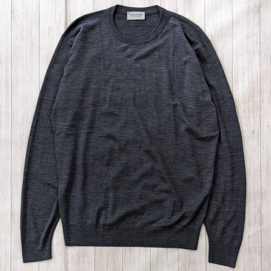 ジョンスメドレー/EXファインメリノウール/クルーネックニットセーター/1694