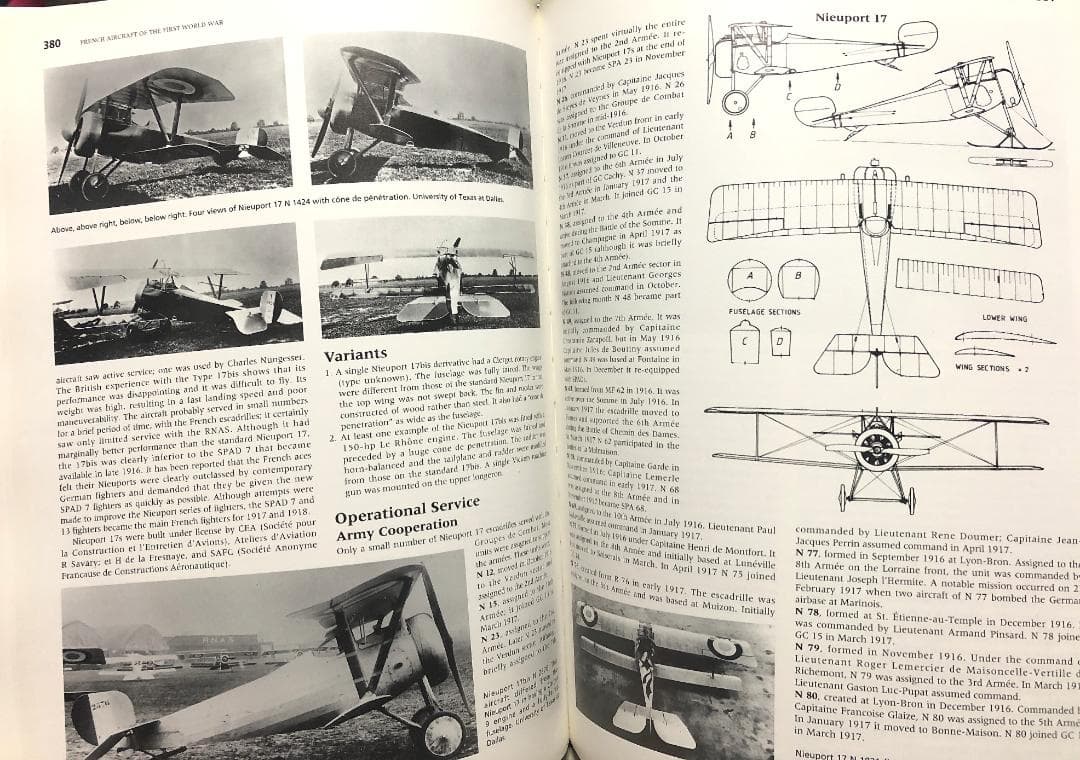 洋書 French Aircraft of the First WW