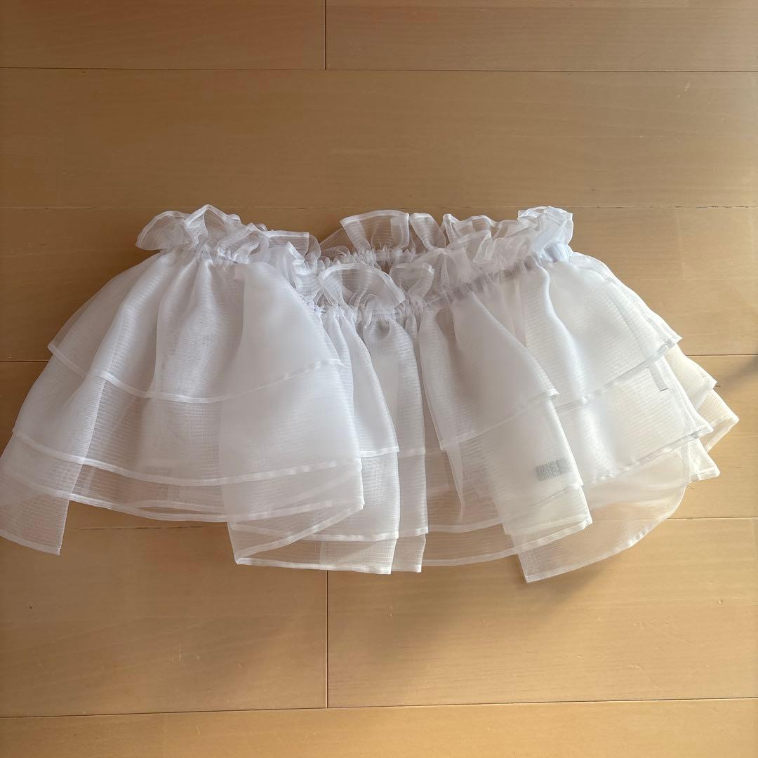 未使用 [BELPER] ホワイト ミニスカート Fサイズ