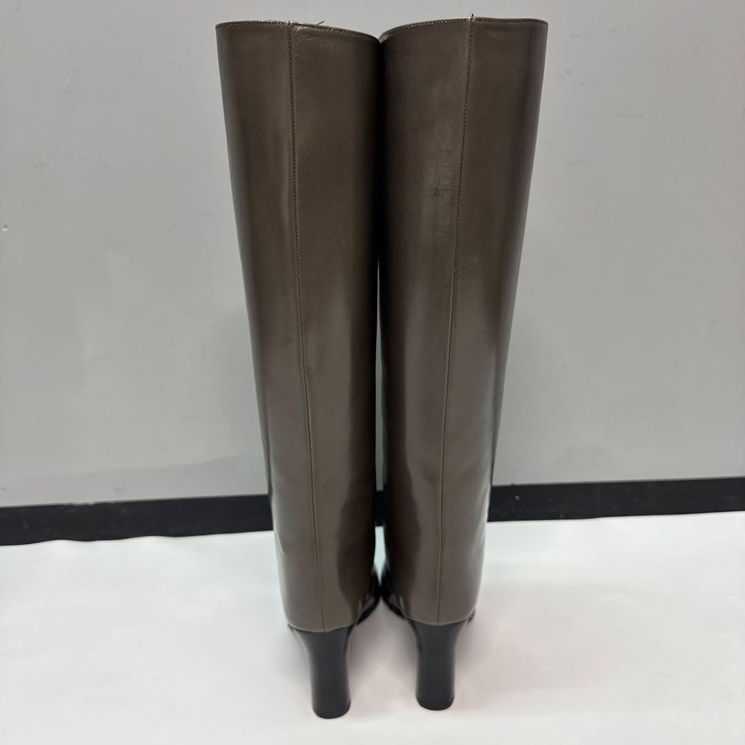 FURUYA フルヤ　ロングブーツ　ブラウン　ストレート　24cm レザー　本革