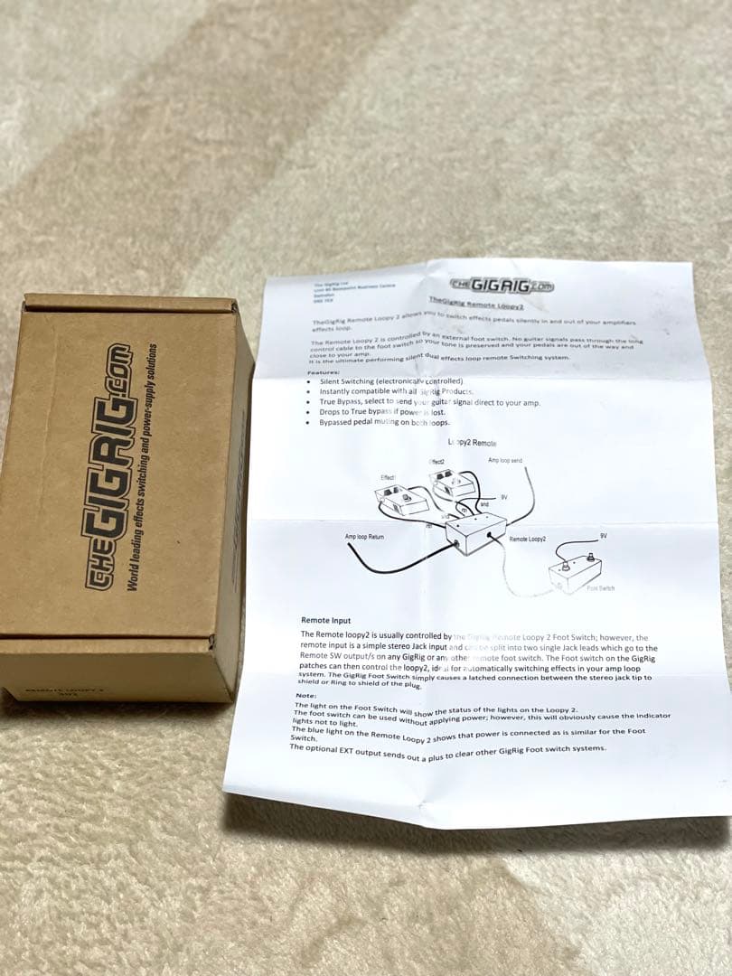 【2/8まで値引】gigrig Remote Loopy-2 リモートスイッチャ