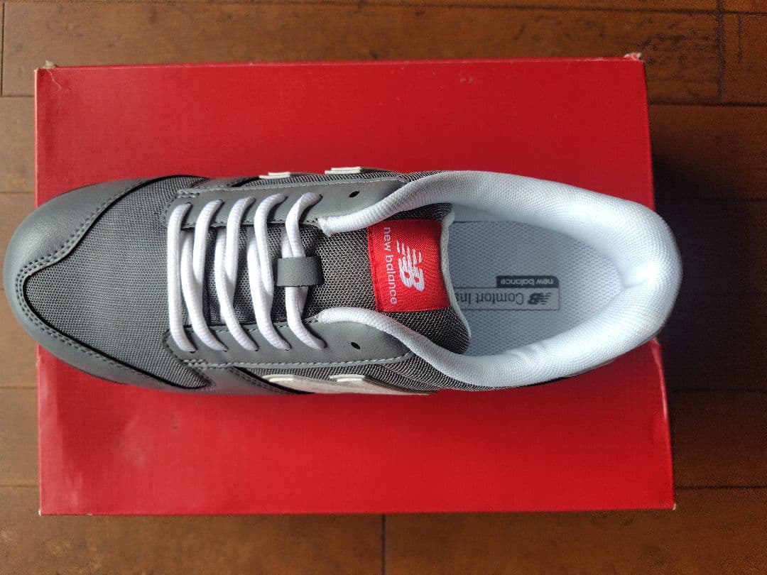 【ぼっさ】New Balance PL-881 グレー 安全靴