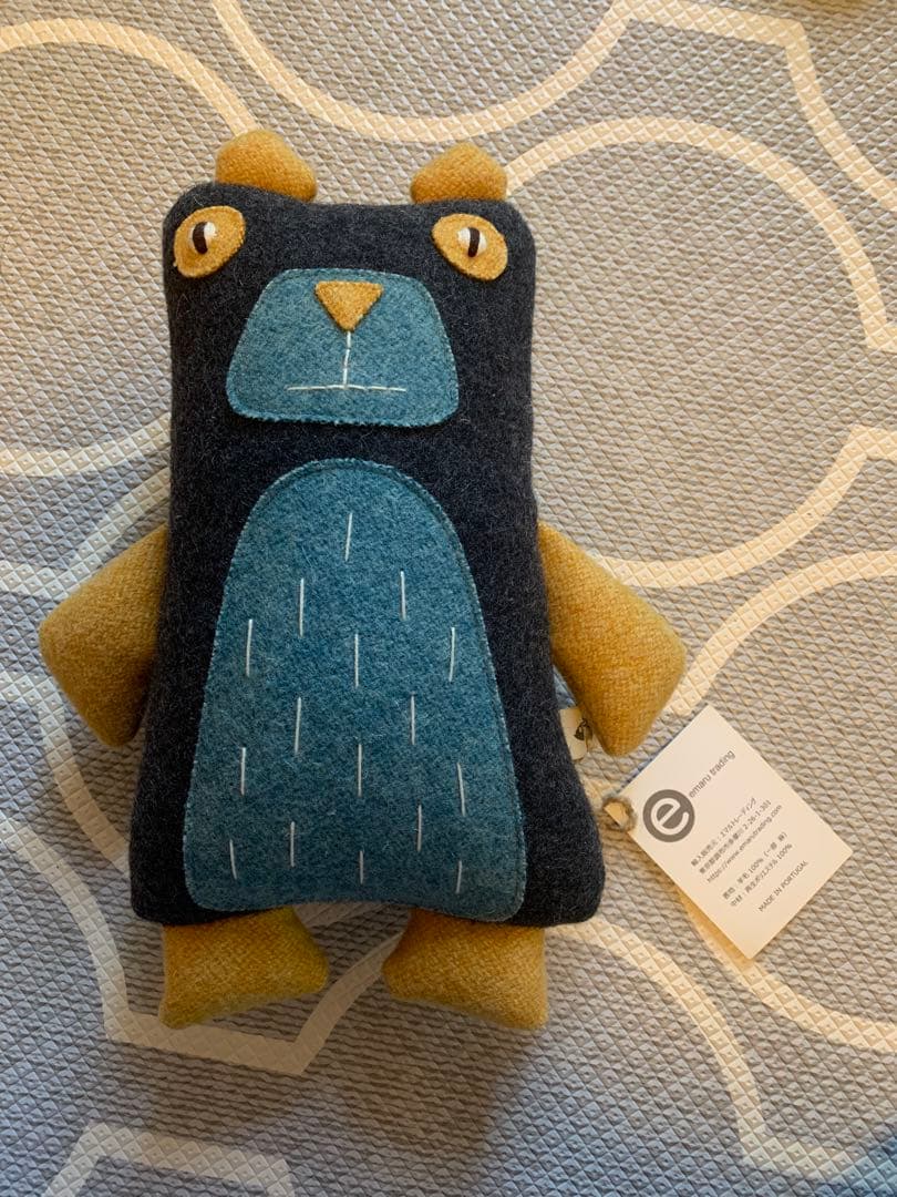 【CARAPAU】ポルトガル製 ハンドメイド アニマルぬいぐるみ クマ くま