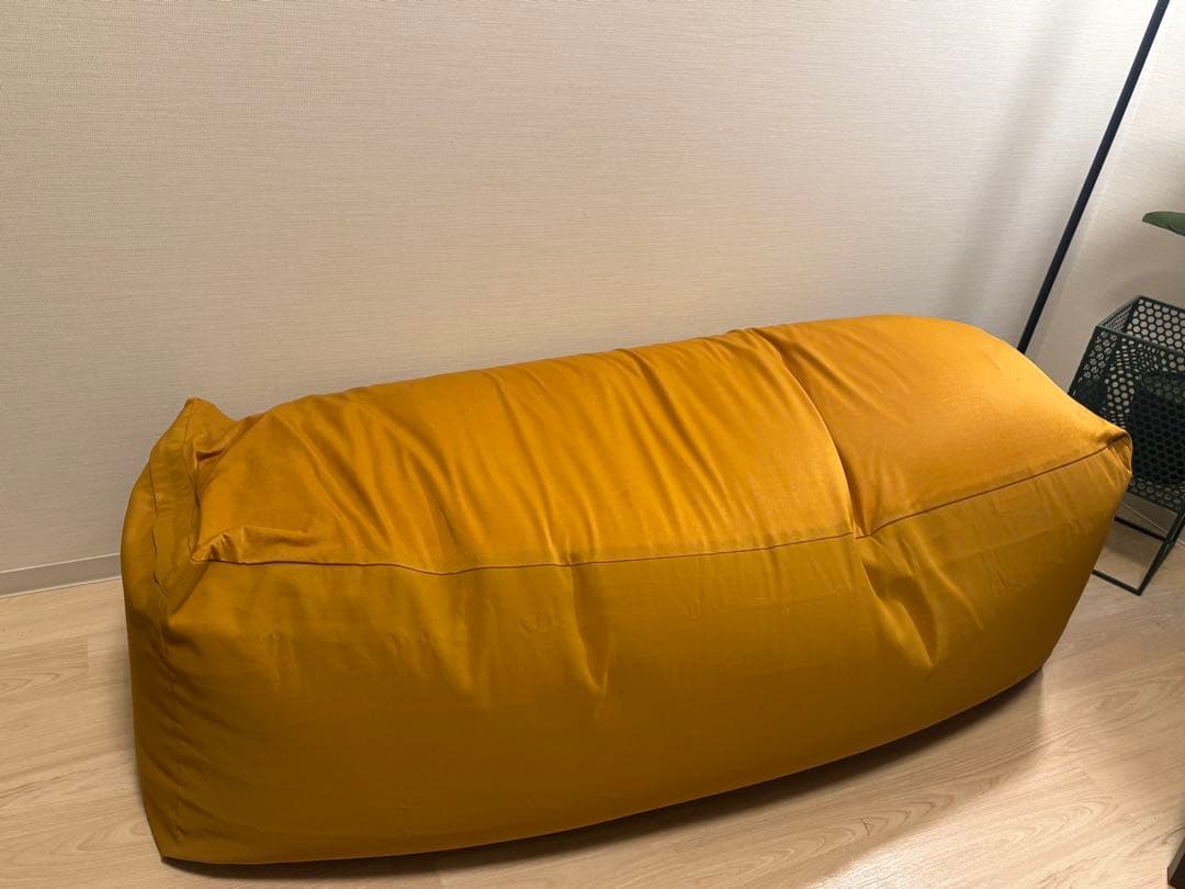 引き取り限定 無印良品（MUJI）体にフィットするソファ長方形 カバーセット