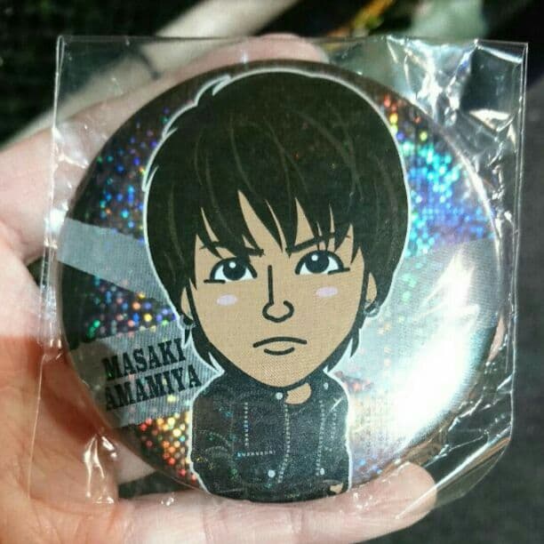 雨宮雅貴 缶バッチ レア75mm