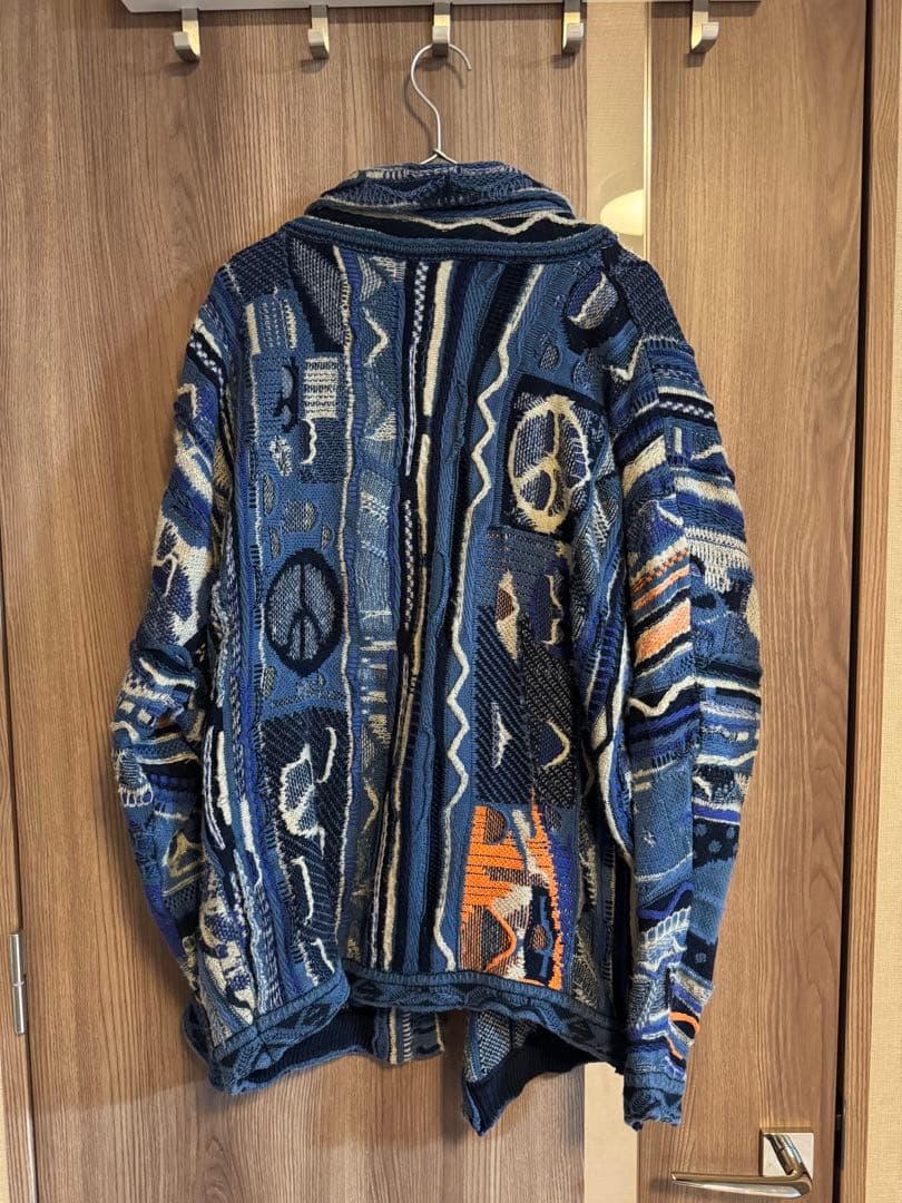 トップス KAPITAL 7G BORO GAUDY Knit cardigan