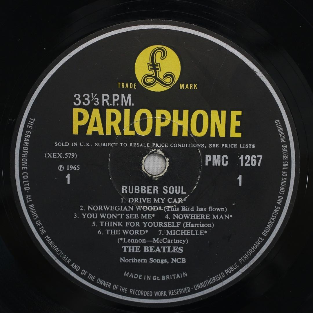 英LP The Beatles Rubber Soul UKオリジナル盤Mono