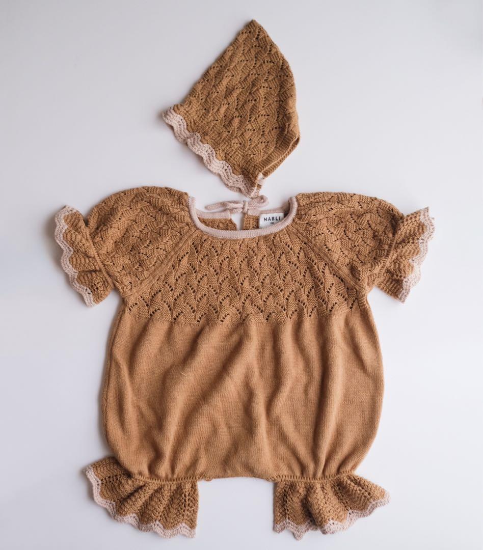MABLI AWENA ROMPER & BONNET セット