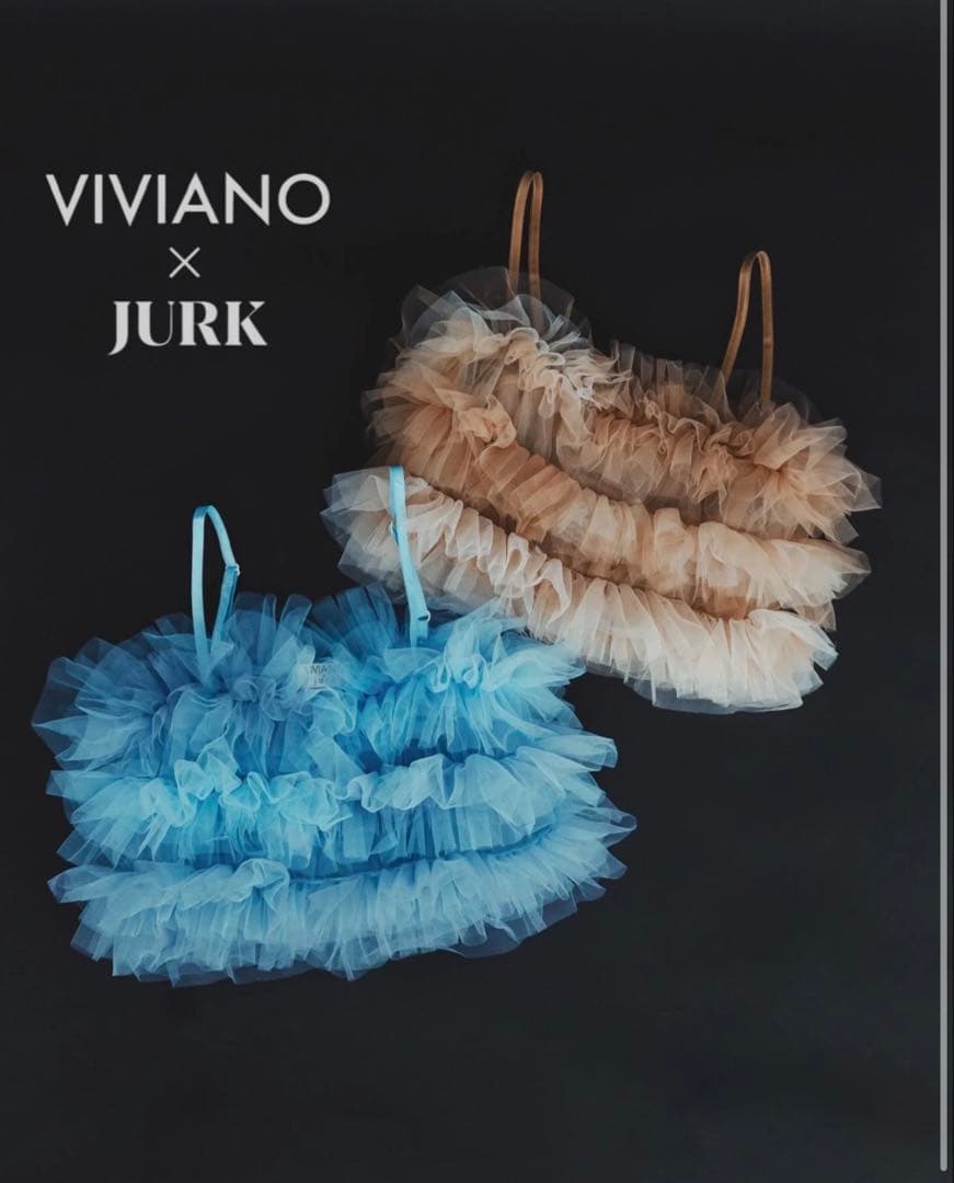 【美品】VIVIANO x JURK チュールビスチェ