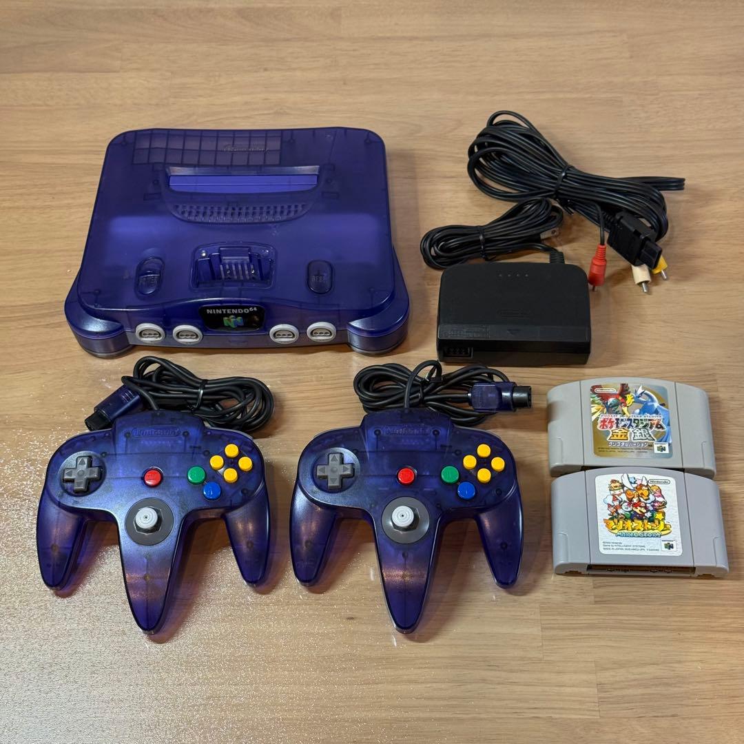 7-136 ニンテンドー64 本体 ミッドナイトブルー