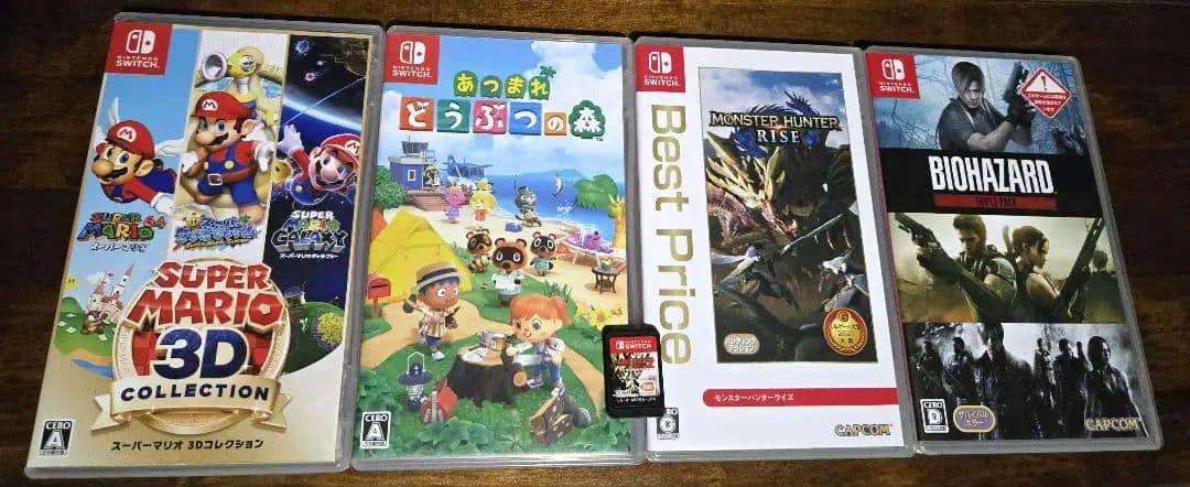NintendoSwitchソフトスーパーマリオ3Dどうぶつの森 5点まとめ売り