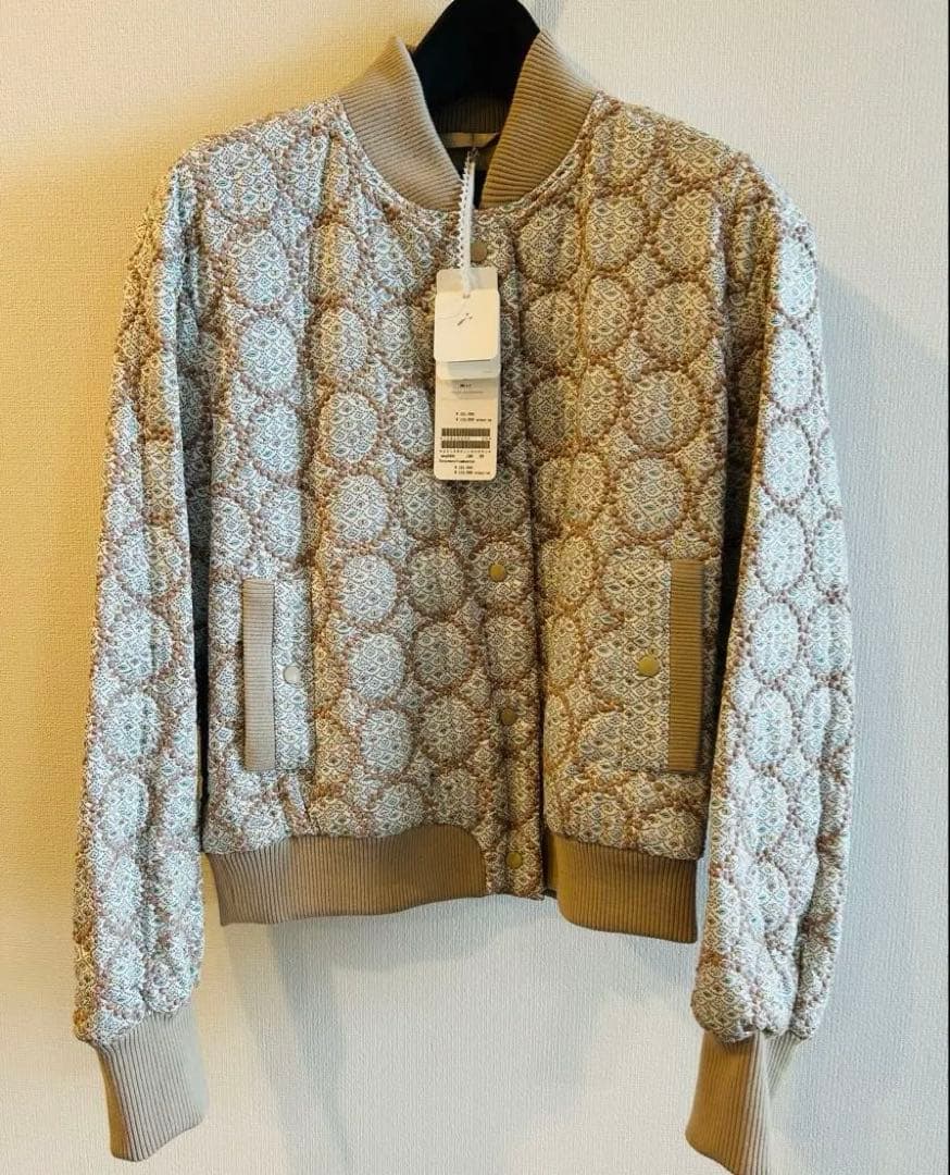 新品 2023-24AW ミナペルホネン タンバリン刺繍 ブルゾン 38 希少