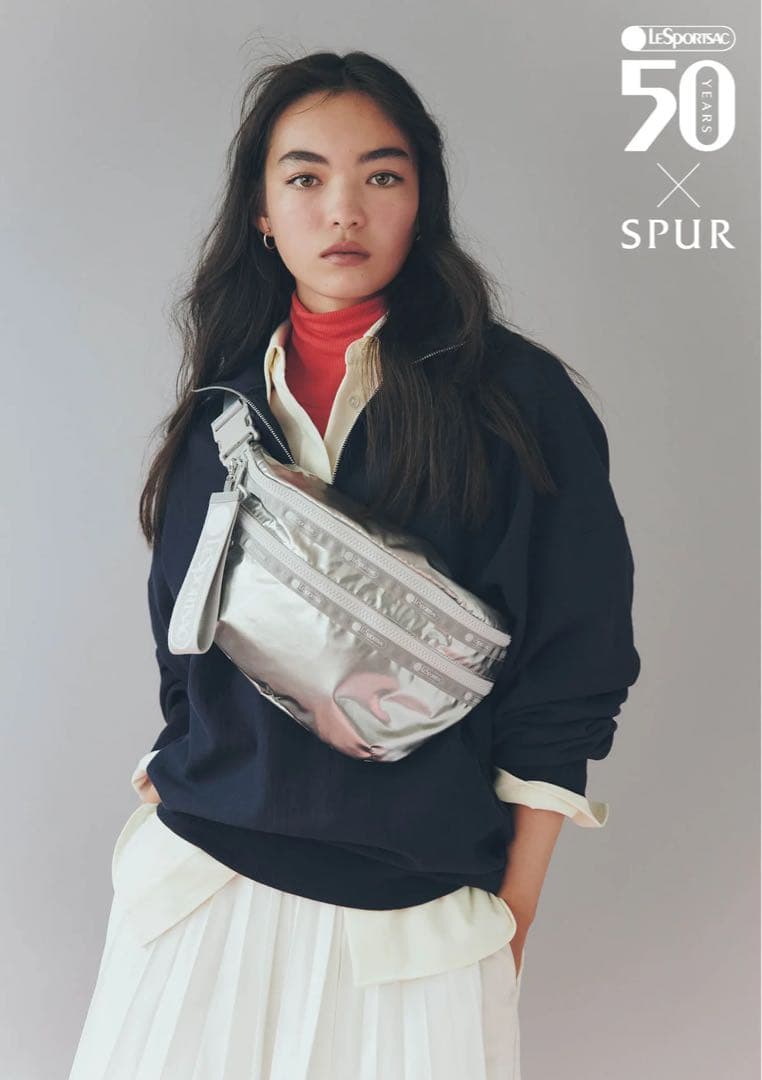 未使用品♡完売アイテム　レスポートサック　SPUR別注　ボディバッグ　シルバー