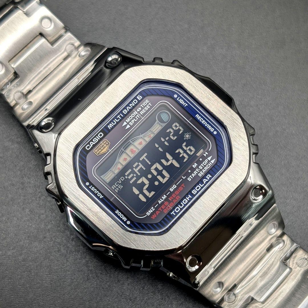 美品 G-SHOCK GWX5600C 電波ソーラー タイドグラフ フルメタル