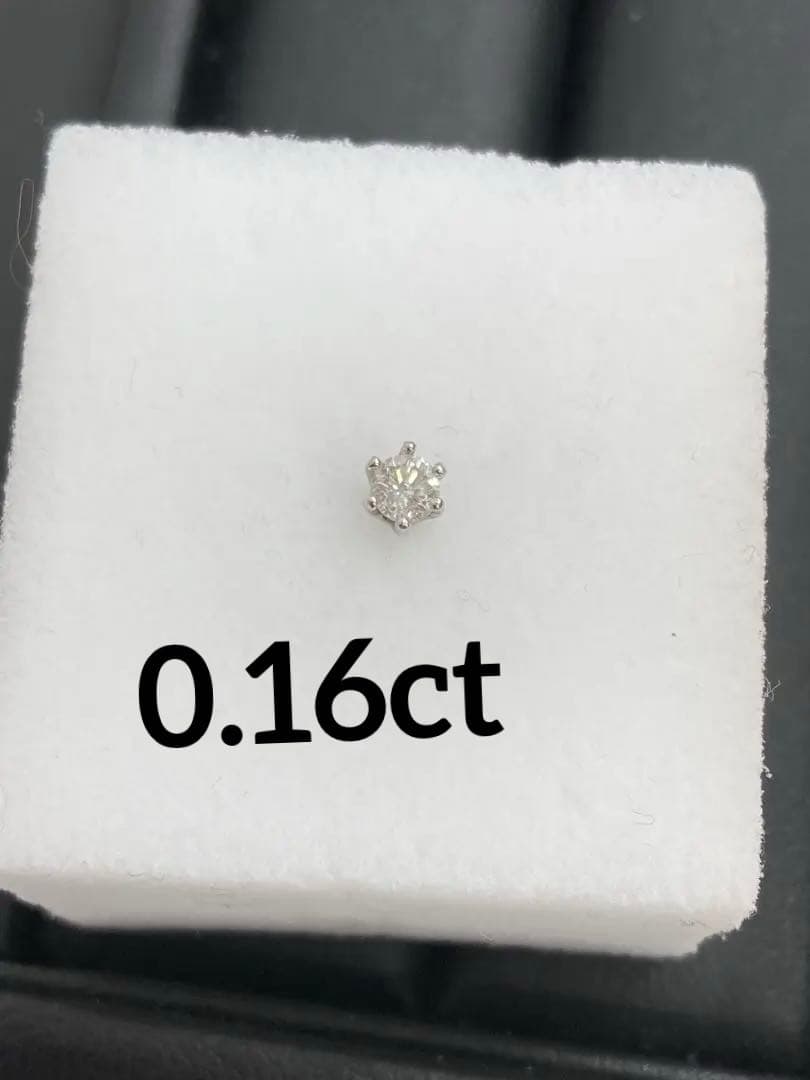 片耳 ピアス◇Pt900 ダイヤモンド 0.16ct
