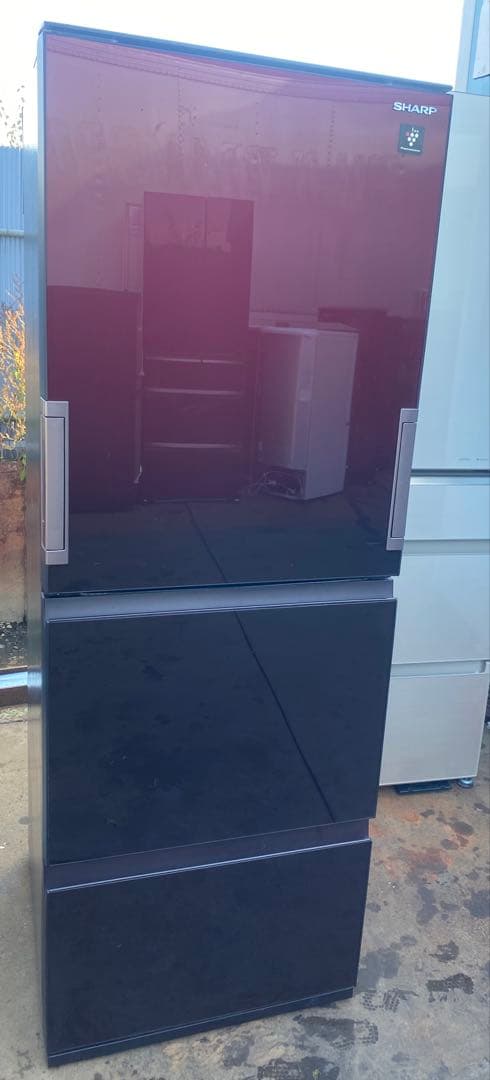 【送料込み】SHARP 2021年製　自動製氷付　冷凍冷蔵庫 350L