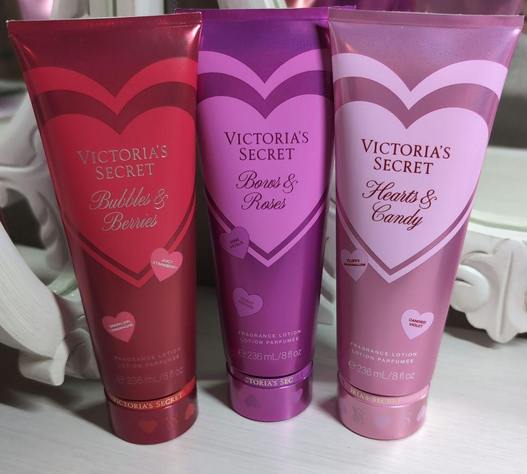 ヴィクトリアシークレット　ボディローション　バレンタインコレクション3点セット