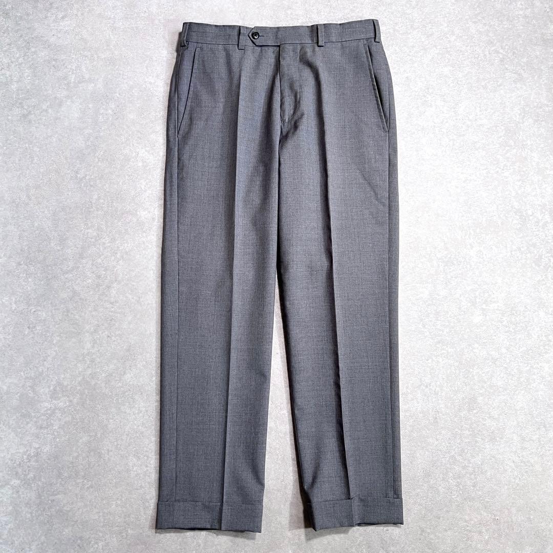 【極美品】ブルックスブラザーズ トレーニョ1900ウールスラックス グレーw31