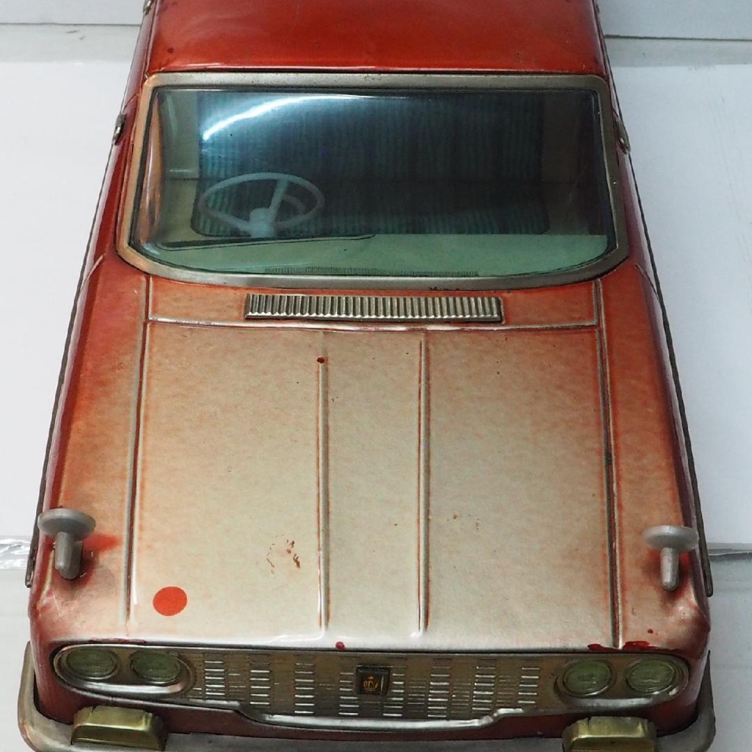 野村【トヨペット クラウン デラックス 特大 赤】フリクション ブリキTIN箱無