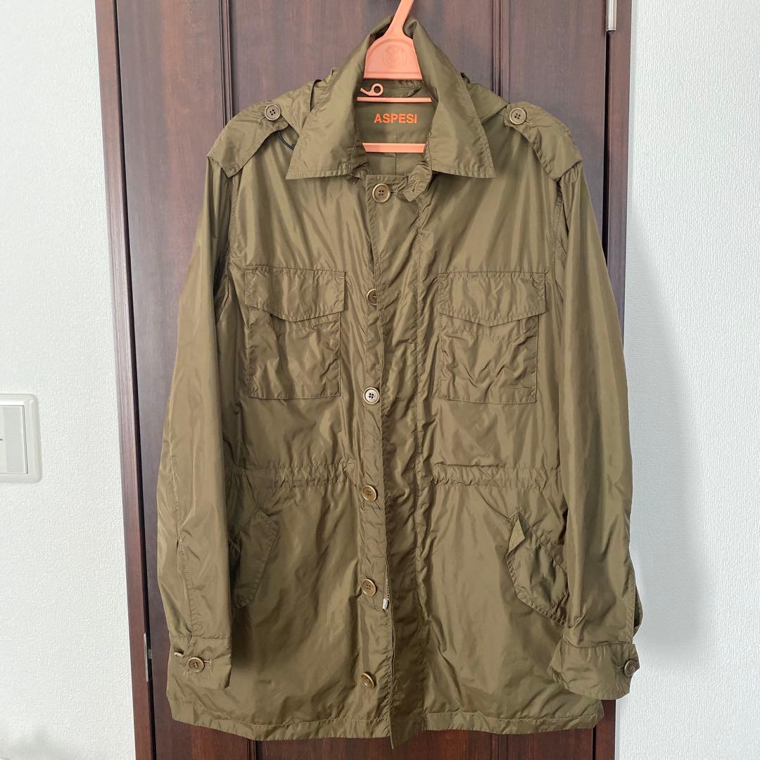 アスペジ M-65 フィールドジャケット 2way フード 着脱 ナイロン