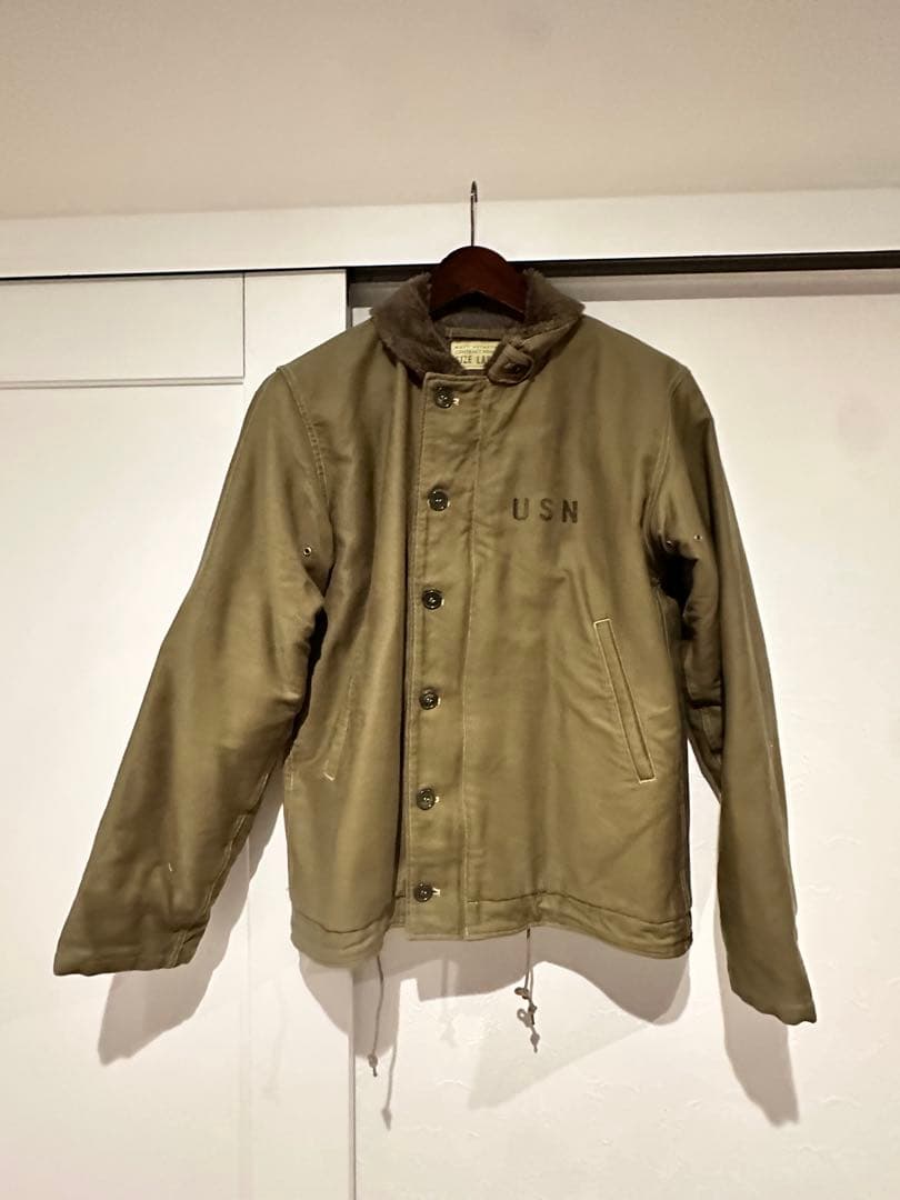 バズリクソンズ　N-1デッキジャケット　オリーブカラー　Lサイズ