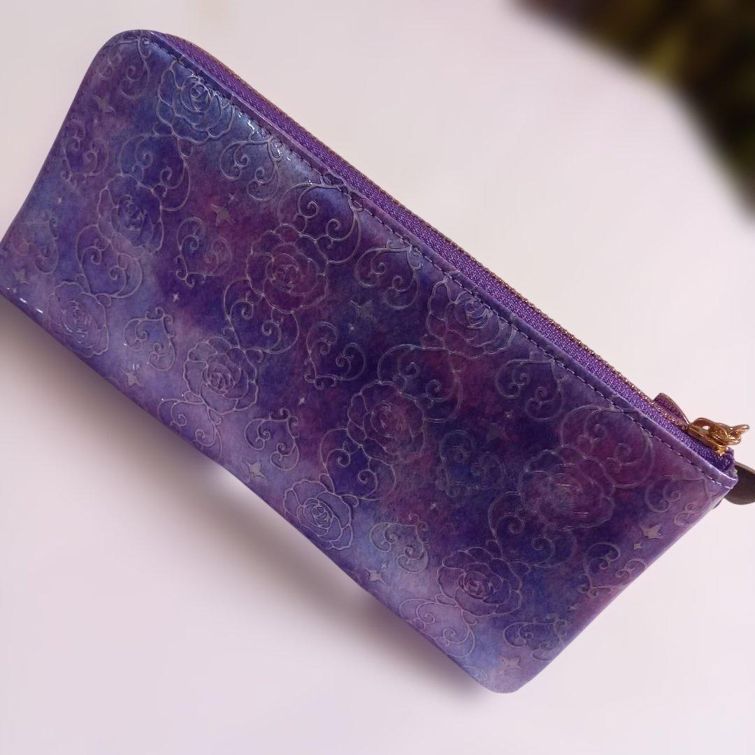 【新品】アナスイ 財布 長財布 L字ファスナー ラベンダー ANNA SUI