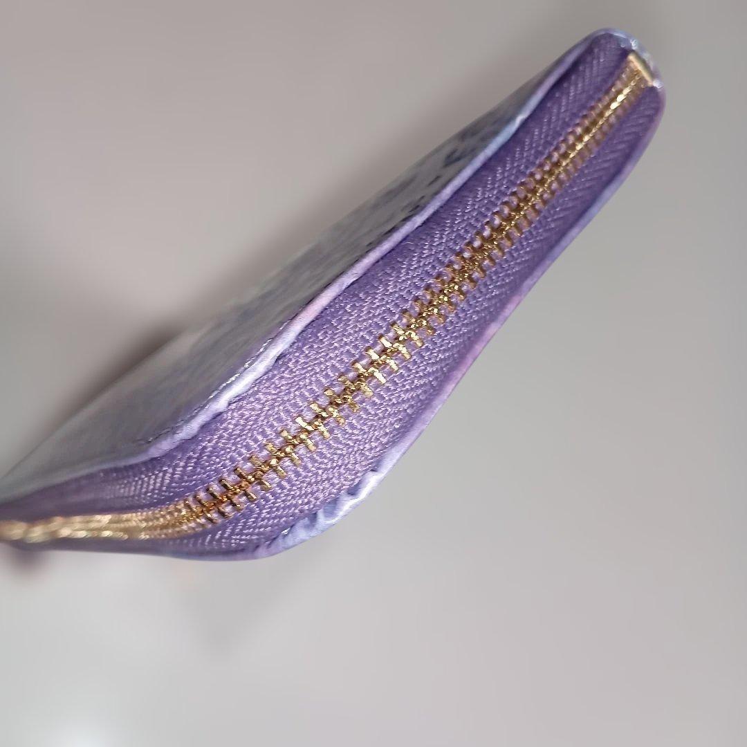 【新品】アナスイ 財布 長財布 L字ファスナー ラベンダー ANNA SUI