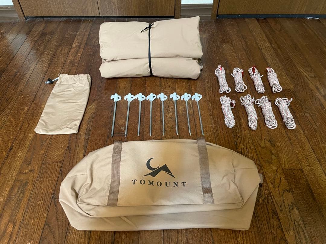 TOMOUNT tc ポリコットン レクタ タープ 4m x 4m 正方形