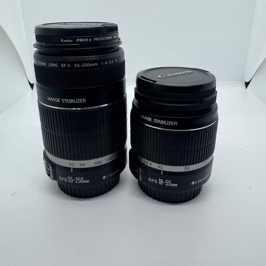 キャノンレンズ 2個セットEF-S 18-55mm EF-S 55-250mm