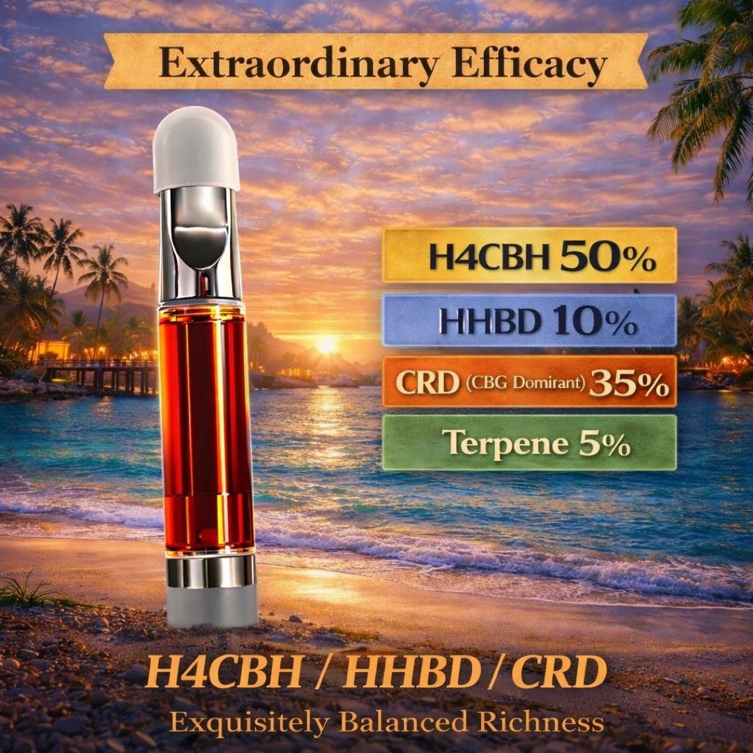 【即日配達】H4CBH × HHBD × CRD (CBG優勢) リキッド 1㎖