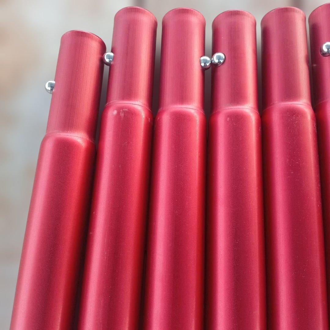 【良品】スノーピーク ウイングポール レッド 240cm×2セット