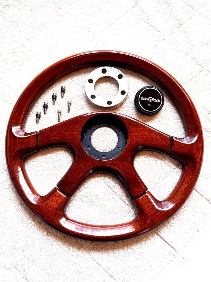 ウッドステアリング 約37.5cm 4スポーク