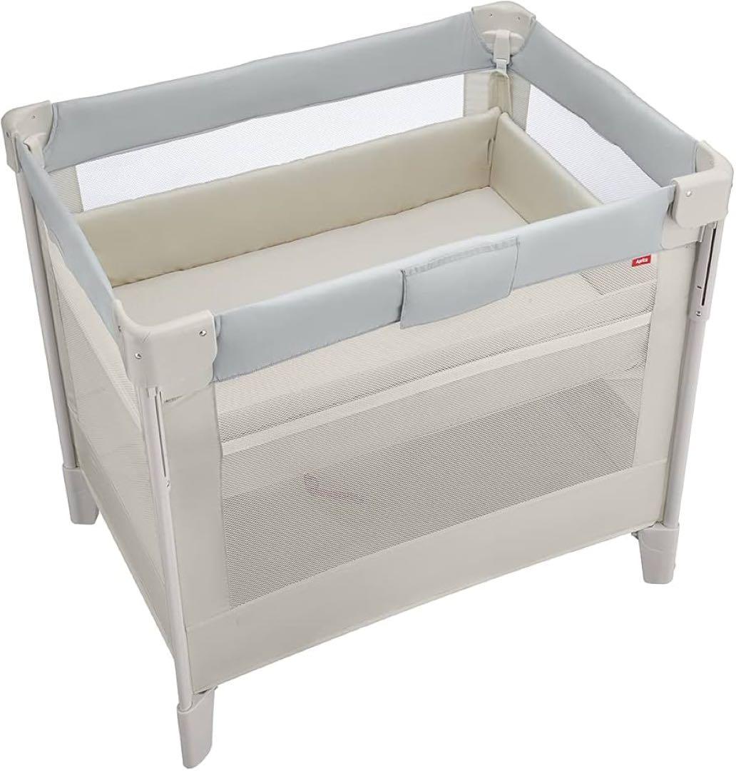 美品　アップリカ　ココネルエアー ベビーベッド 90×60cm