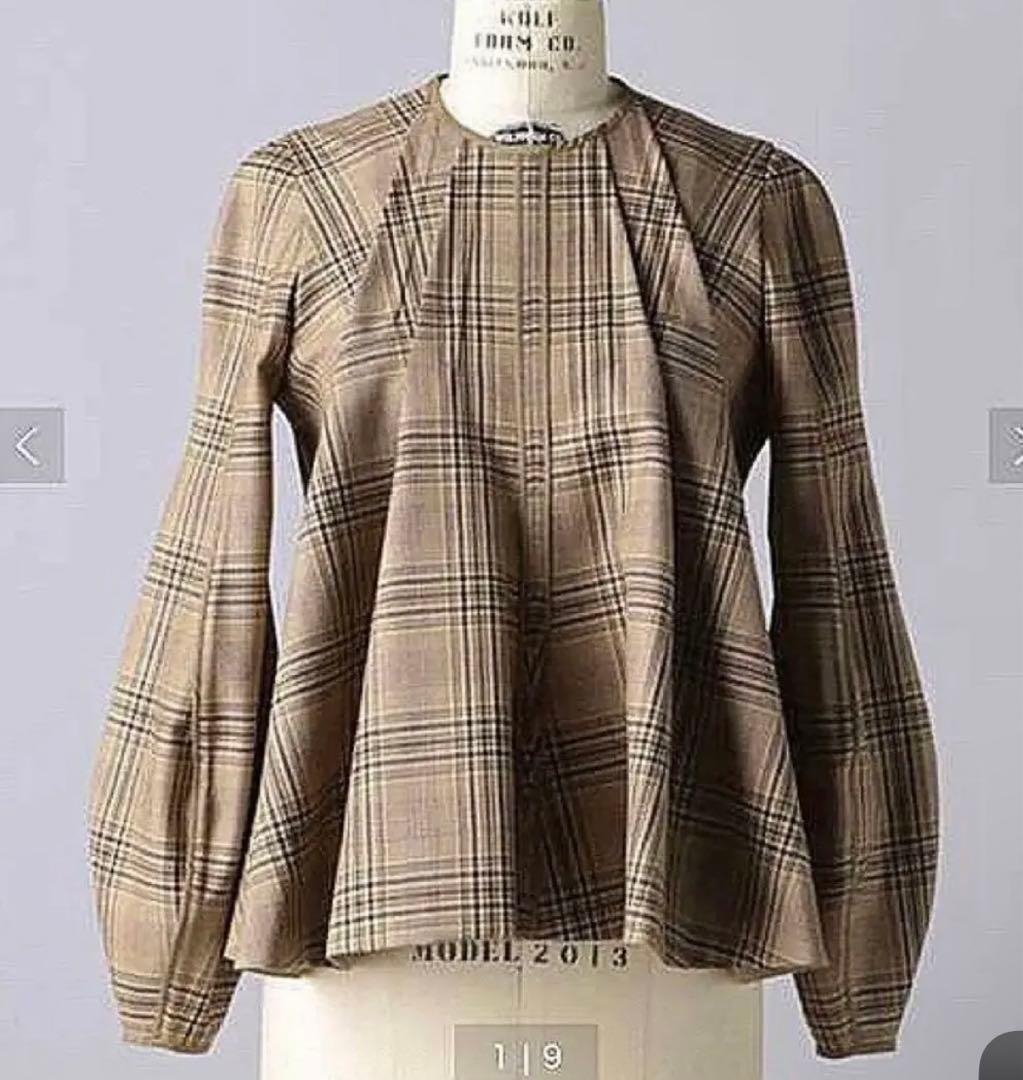 BLAMINK ブラミンク　チェックブラウス