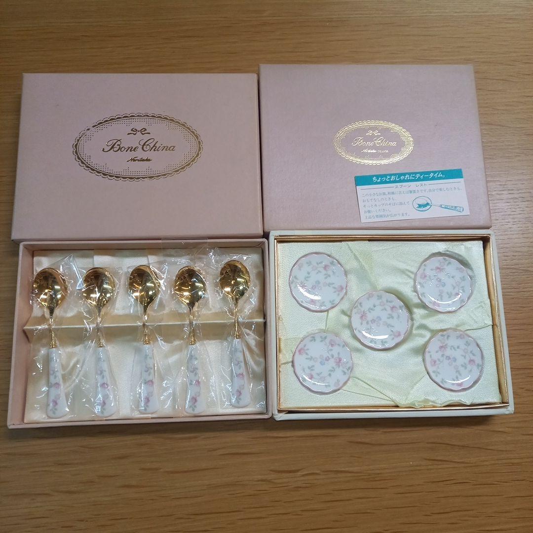 未使用品　ノリタケ　スプーン　スプーンレスト　 キューティーローズ　9940