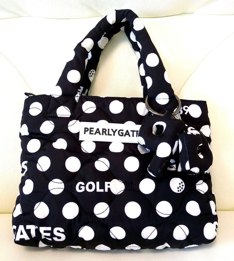 【美品】PEARLY GATES ドット柄カートバッグ