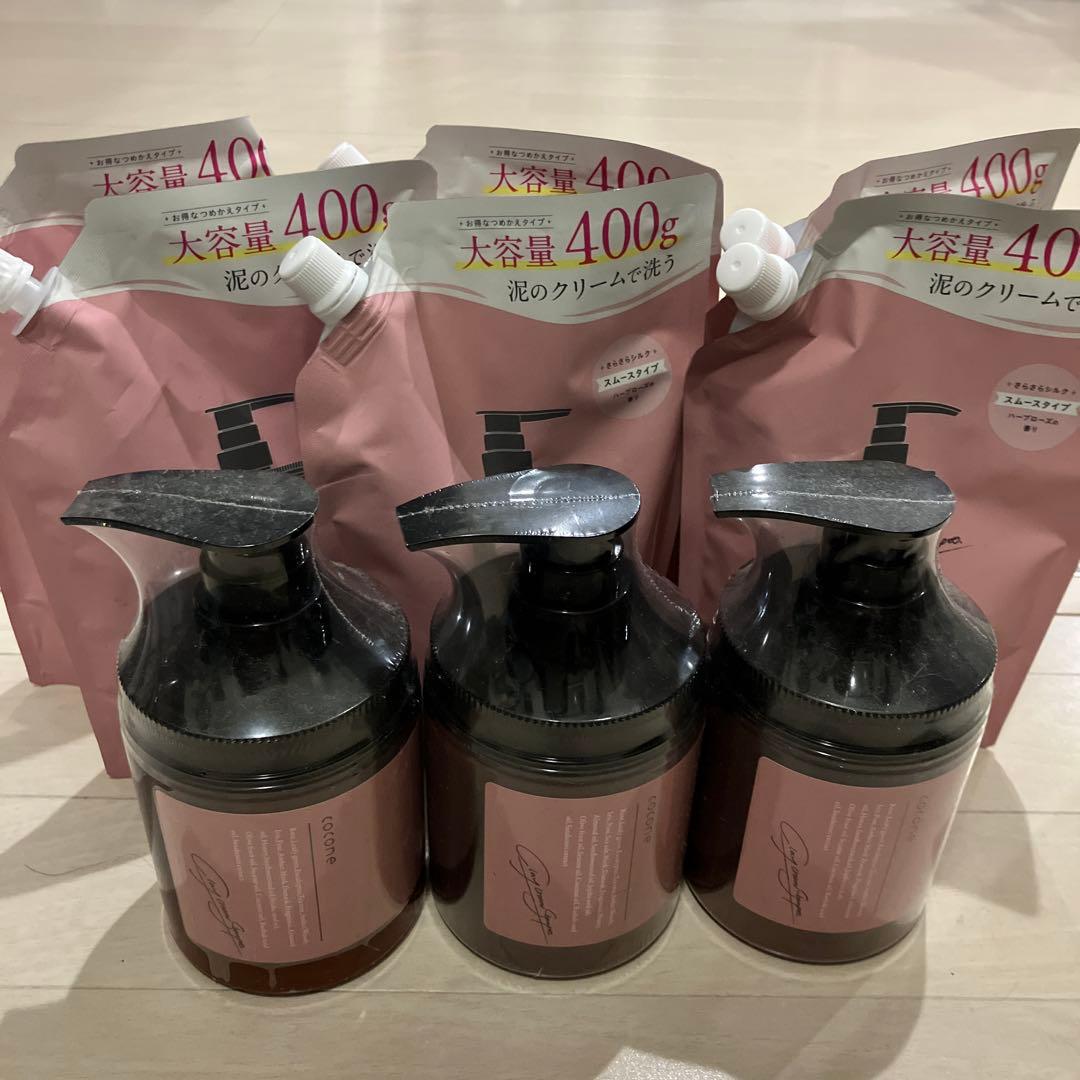 Cocone クリームシャンプー 400g×6 380g✖️3 ピンク