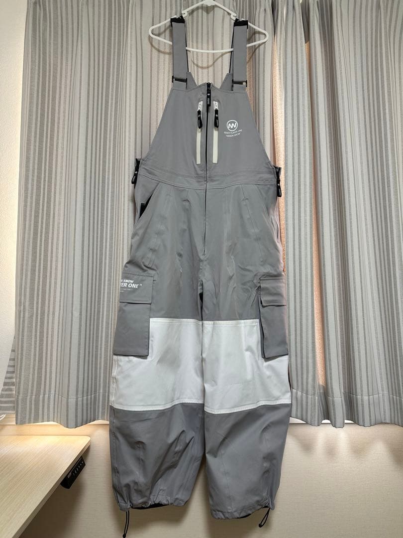 NANDIN  防水ハイバックオーバーオール グレー