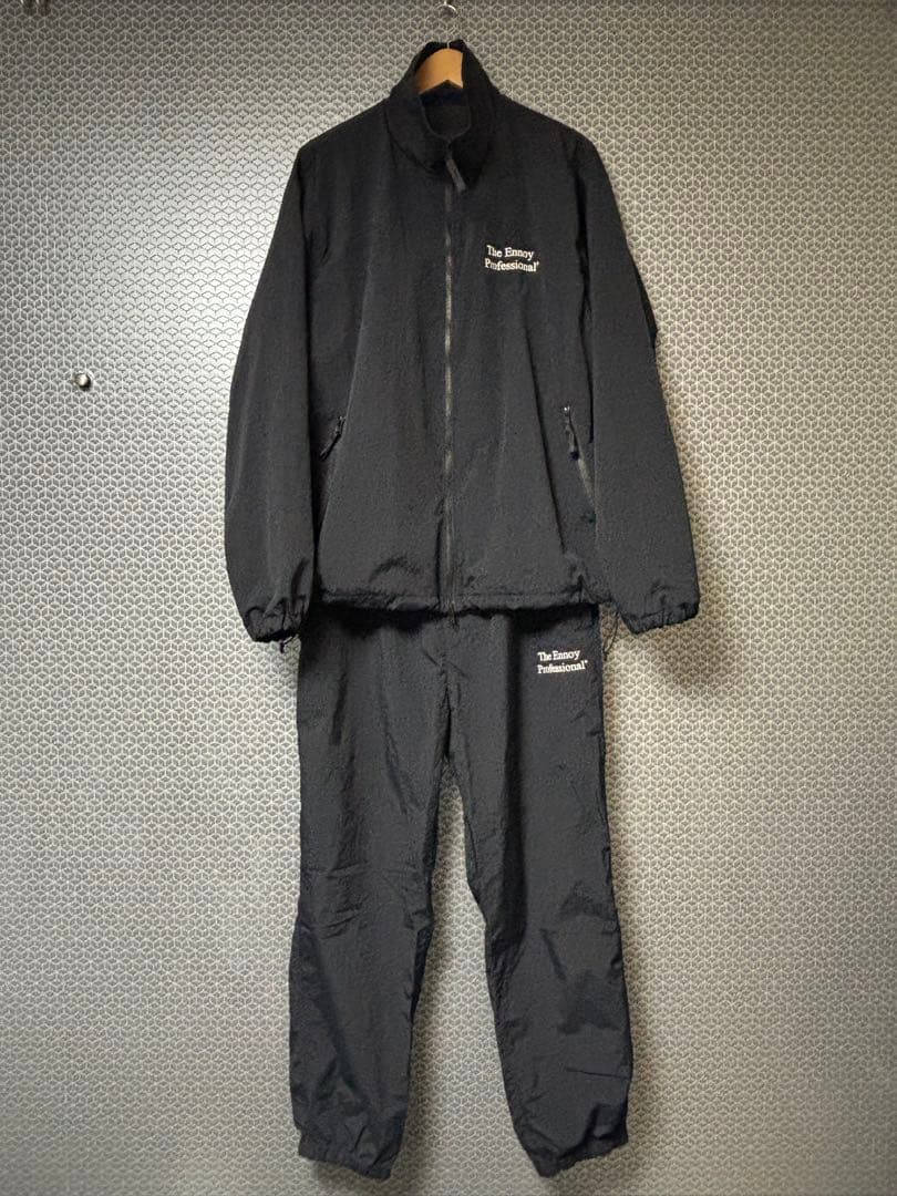 【ennoy/エンノイ】シャカシャカ 2024 セットアップ ブラック×ホワイト