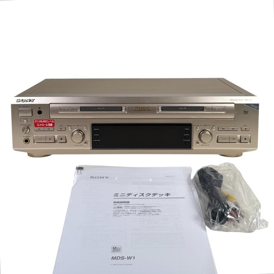 優良動作品・録音動作確認済・SONY ソニー ダブルディスクデッキ MDS-W1