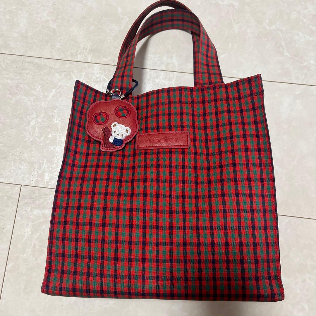 タイムセール！値下げ！大人気！新品未使用！ファミリアチェックトート