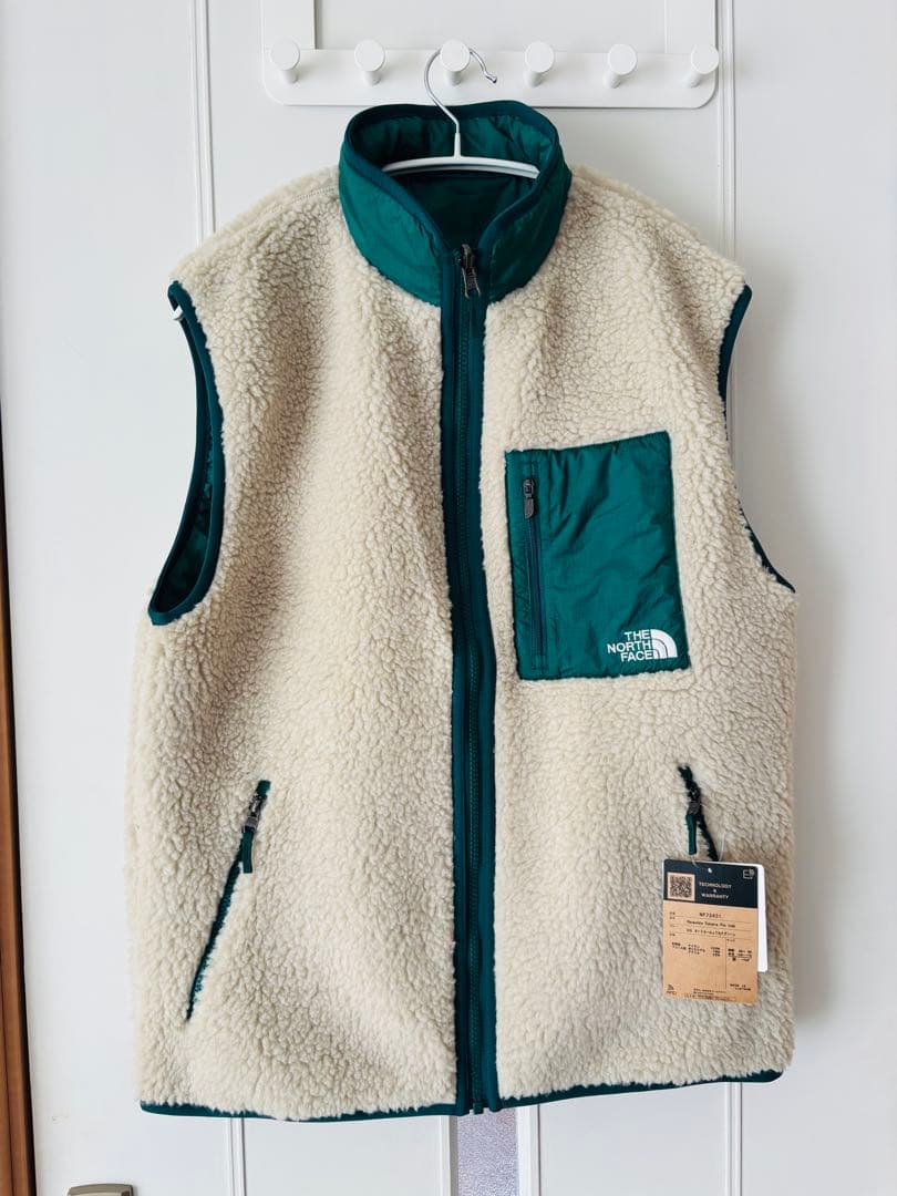 新品　ザノースフェイス リバーシブルベスト OG NP72431 グリーン　M