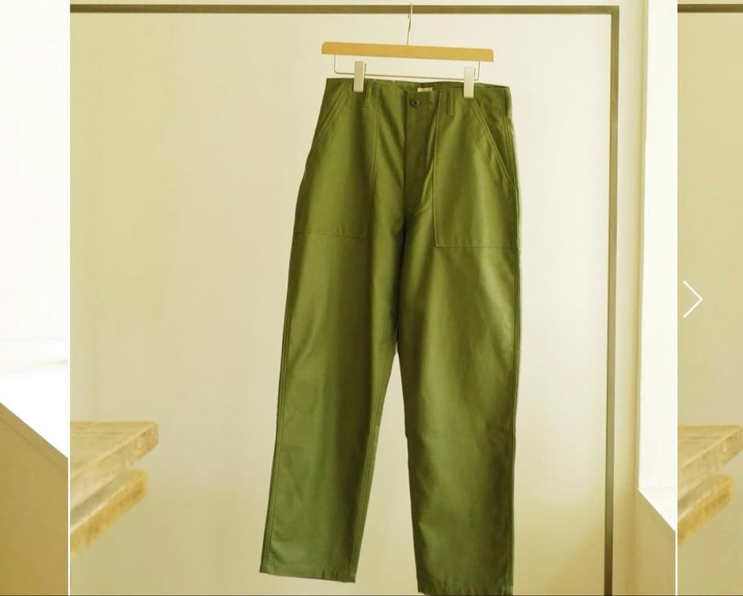 CIOTA (シオタ) スビンコットン バックサテン ベイカーパンツ