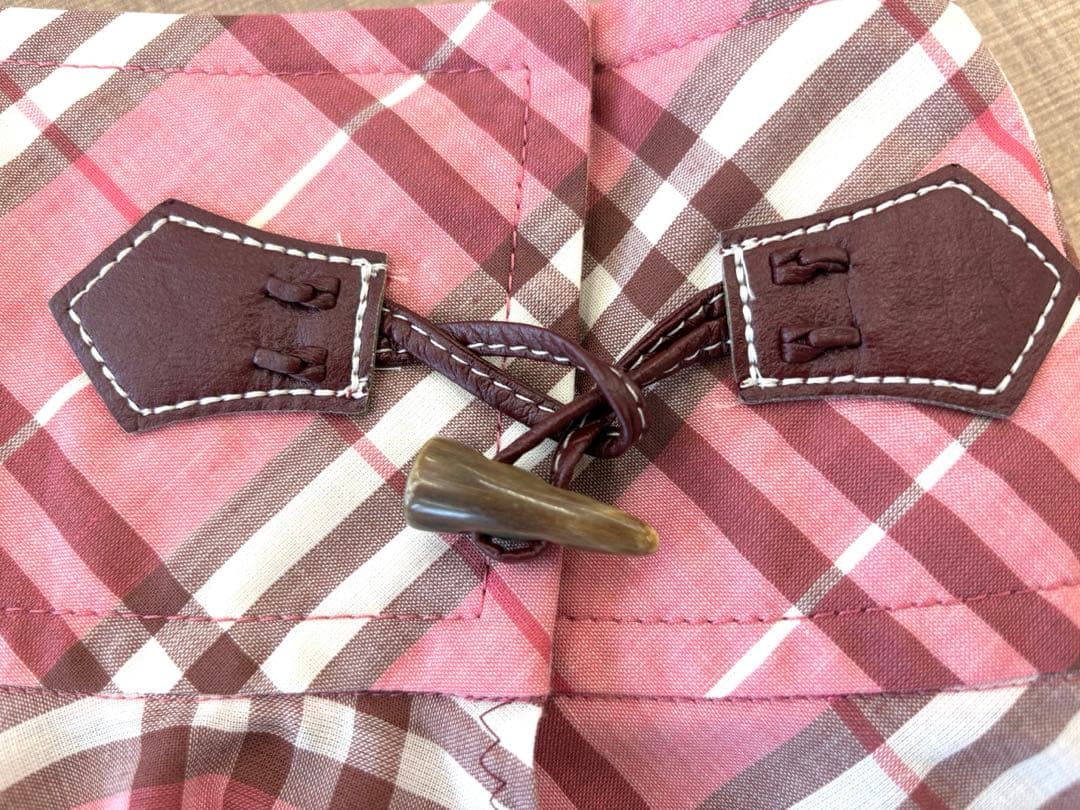 極美品✨バーバリーブルーレーベル 巻きスカート ピンク ノバチェック レア