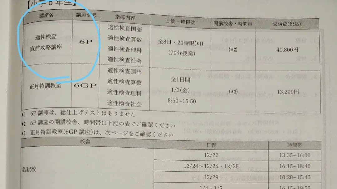 名進研　愛知県公立中高一貫 小6冬期 適性検査直前攻略講座プリント