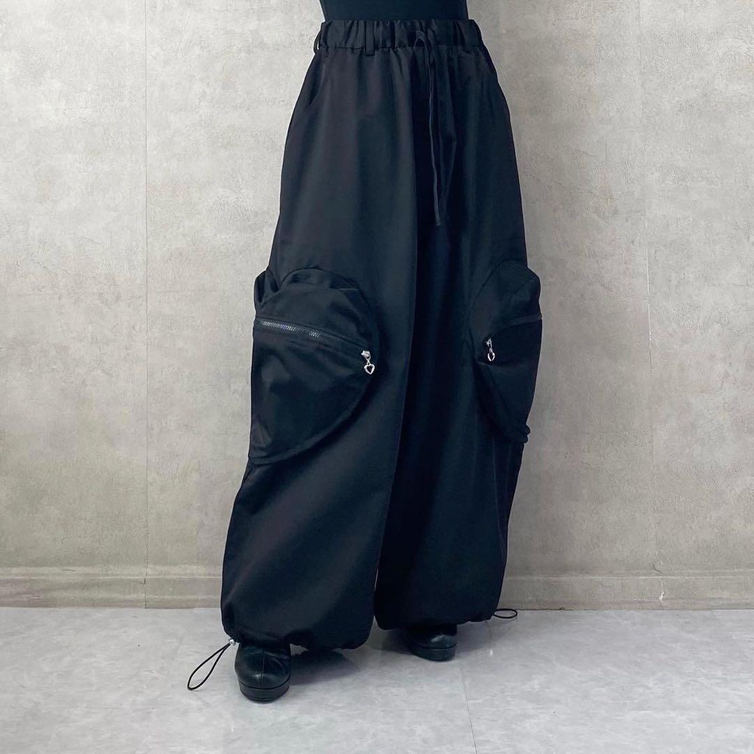 heihei ハートポケットカーゴパンツ　BLACK 新品