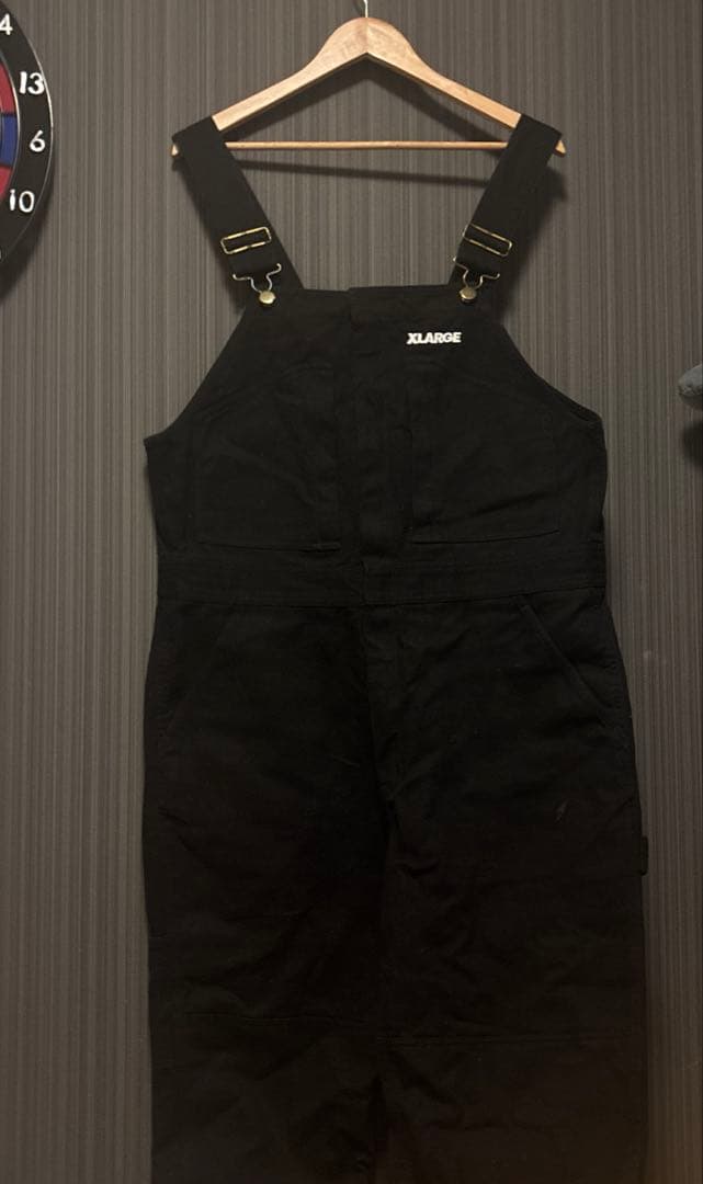 XLARGE × Dickies ブラックオーバーオール XL