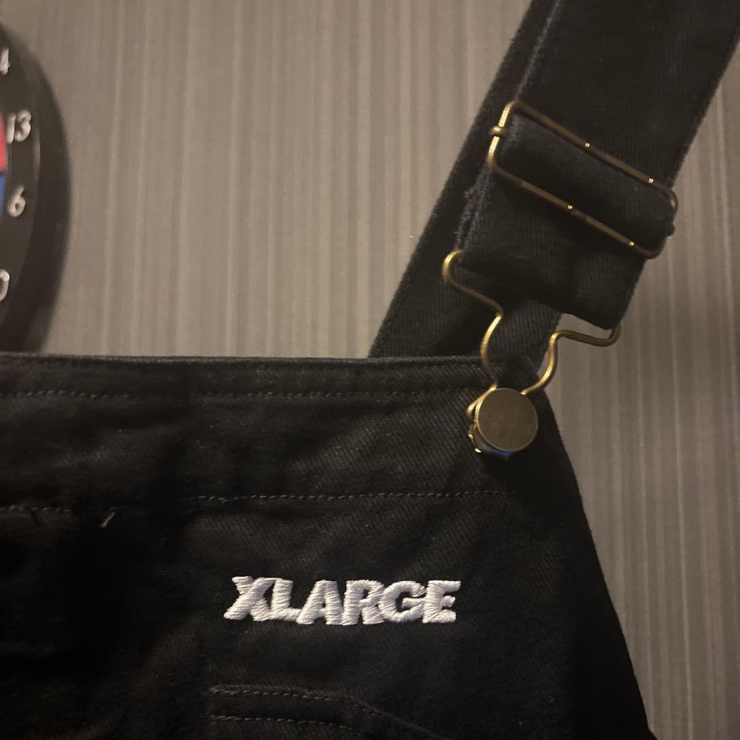 XLARGE × Dickies ブラックオーバーオール XL